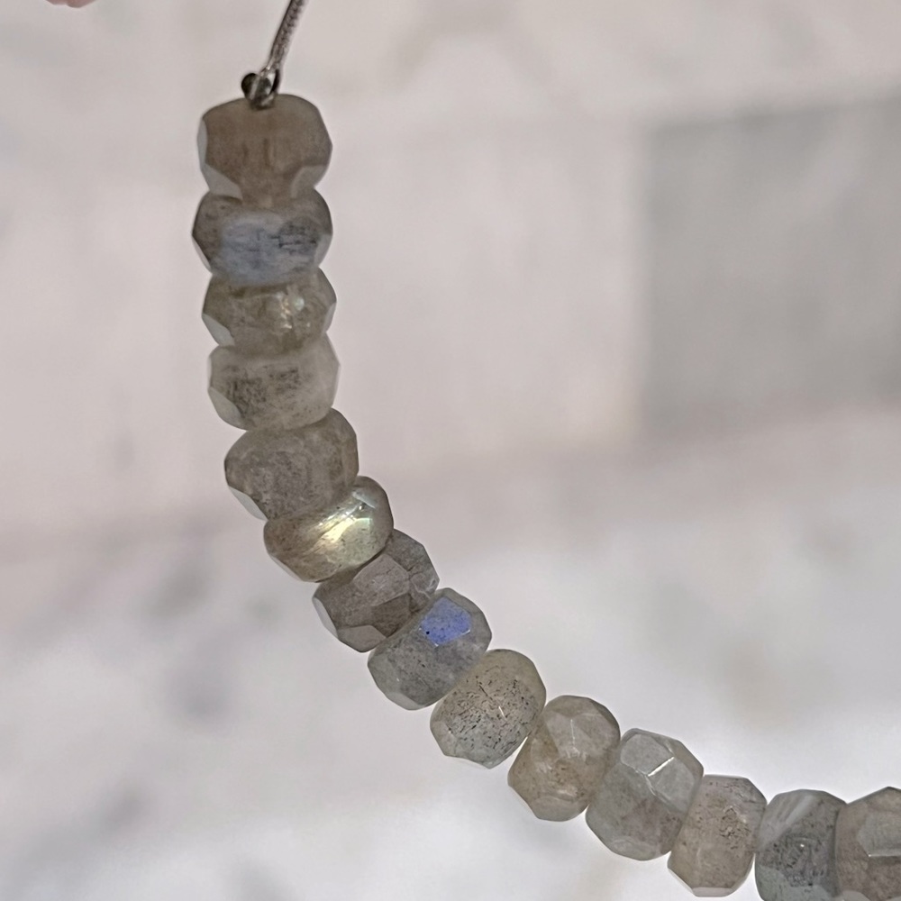 Malagasy Labradorite Sterling Silver BOLO Bracelet - Picture 9 of 14